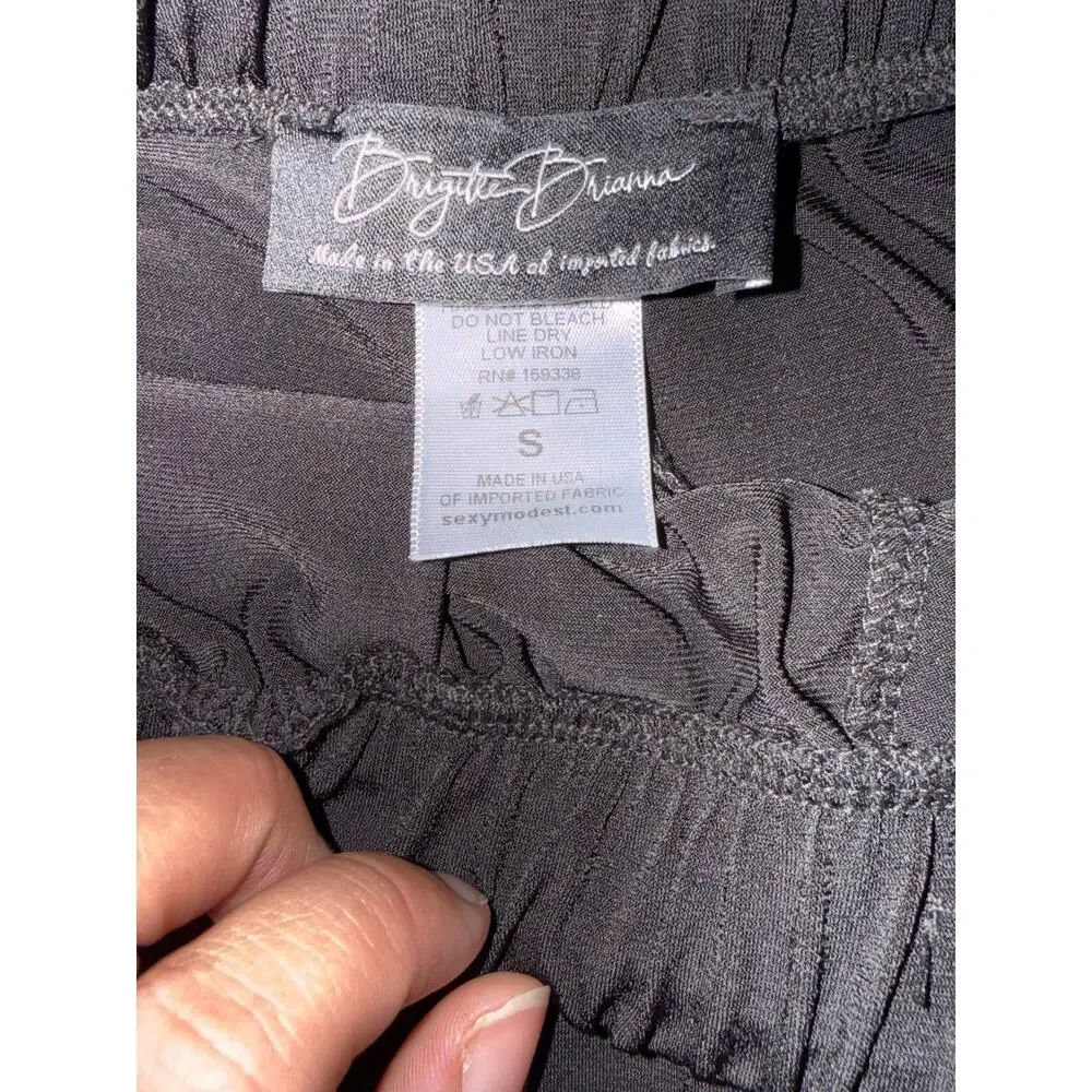 Brigitte Brianna Black Harem Jogger Pants Size Small